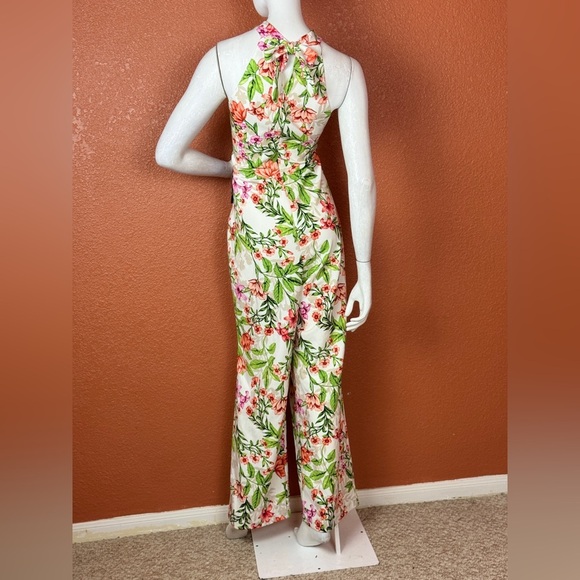 Bebe Multicolor Floral Jumpsuit Size 14. E12 - Picture 11 of 15